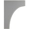 Ekena Millwork 5 1/4"W x 6"D x 8"H Clarksville Wood Vintage Decor Bracket, Pebble Grey BKTWD05X06X08CVPG - alternate 3